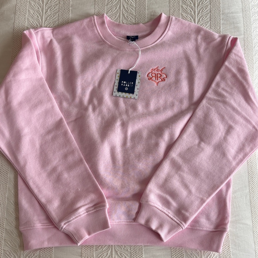 Roller Rabbit x Target Pink Crewneck Sweatshirt Medium
